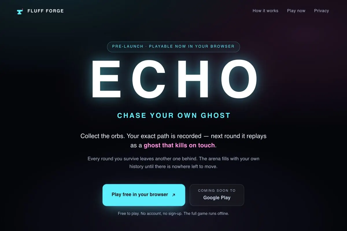 Fluff Forge — ECHO Game Launch